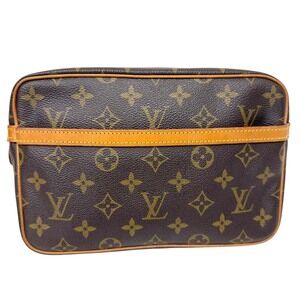 Louis Vuitton Pouch Brown Bag Cosmetic Compigne Accessory